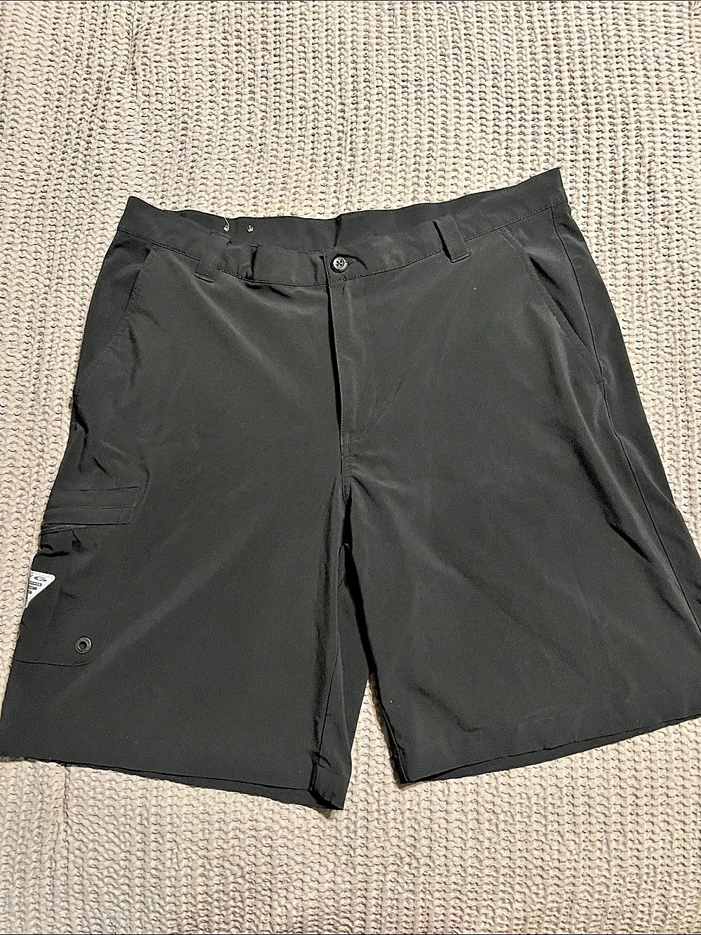 Columbia PFG Terminal Tackle II Shorts Cargo Shorts Black Waist 38